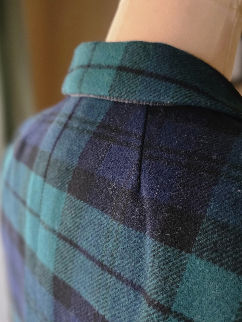 J.Crew Factory Black Watch Plaid Schoolboy Blazer Size 4 Petite Dark Academia - Picture 8 of 15